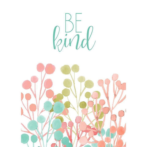 Be Kind Black Modern Wood Framed Art Print by Kimberly, Allen