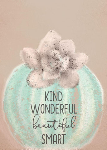 Cactus Believe 2 Black Ornate Wood Framed Art Print with Double Matting by Kimberly, Allen