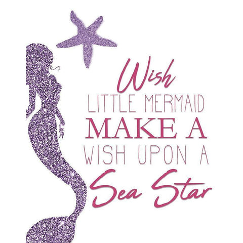 Mermaid Dreams White Modern Wood Framed Art Print by Kimberly, Allen