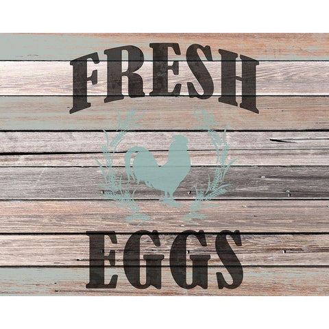 Farm Fresh Eggs Gold Ornate Wood Framed Art Print with Double Matting by Kimberly, Allen