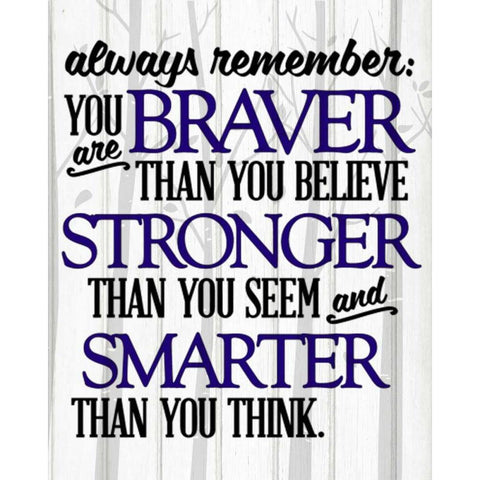 Always Remember Black Modern Wood Framed Art Print by Allen, Kimberly