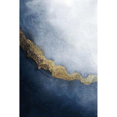 In The Stream Gold Ornate Wood Framed Art Print with Double Matting by Kimberly, Allen