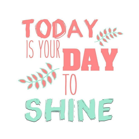 Always Shine White Modern Wood Framed Art Print by Kimberly, Allen