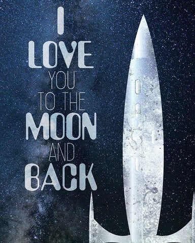 Blast Off 3 Black Ornate Wood Framed Art Print with Double Matting by Kimberly, Allen