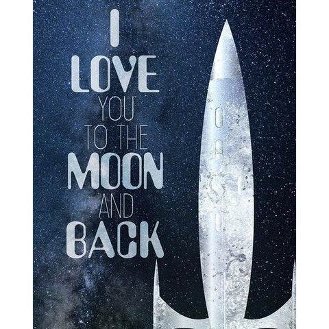 Blast Off 3 Gold Ornate Wood Framed Art Print with Double Matting by Kimberly, Allen