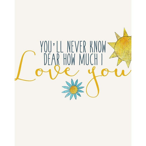 My Sunshine 3 Gold Ornate Wood Framed Art Print with Double Matting by Kimberly, Allen