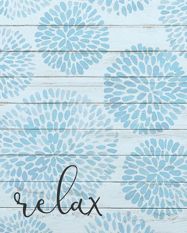 Relax A White Modern Wood Framed Art Print with Double Matting by Kimberly, Allen