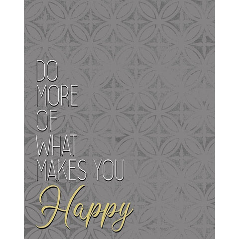 Do More White Modern Wood Framed Art Print by Kimberly, Allen