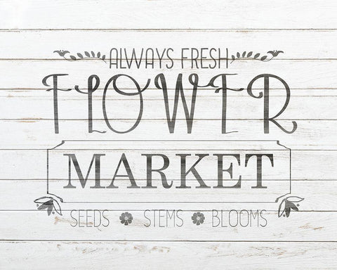 Flower Market Black Ornate Wood Framed Art Print with Double Matting by Kimberly, Allen