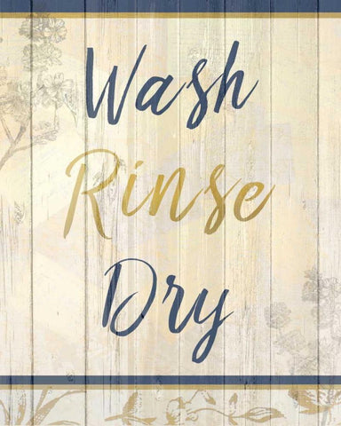 Golden Bath 2 White Modern Wood Framed Art Print with Double Matting by Allen, Kimberly