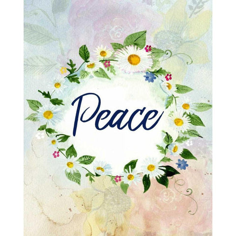 Love Joy Peace 3 Black Modern Wood Framed Art Print by Allen, Kimberly