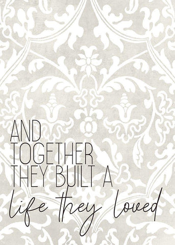 A Life They Loved Black Ornate Wood Framed Art Print with Double Matting by Kimberly, Allen