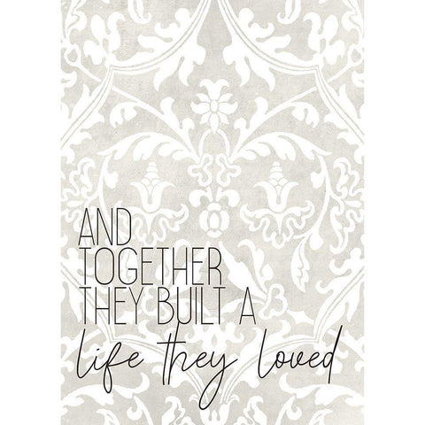 A Life They Loved Black Modern Wood Framed Art Print by Kimberly, Allen