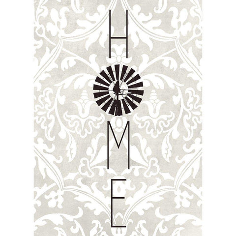 Home Windmill Gold Ornate Wood Framed Art Print with Double Matting by Kimberly, Allen