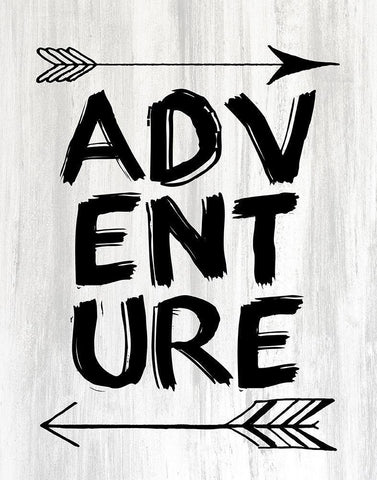 Adventure Explore 2 White Modern Wood Framed Art Print with Double Matting by Kimberly, Allen