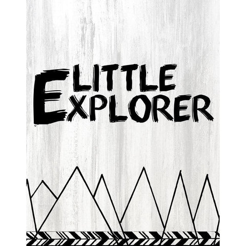 Adventure Explore 3 Black Modern Wood Framed Art Print by Kimberly, Allen