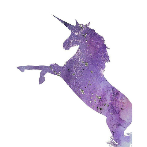 Unicorns Only 3 Black Modern Wood Framed Art Print with Double Matting by Kimberly, Allen