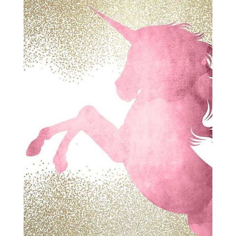 A Unicorn 3 Black Modern Wood Framed Art Print with Double Matting by Kimberly, Allen