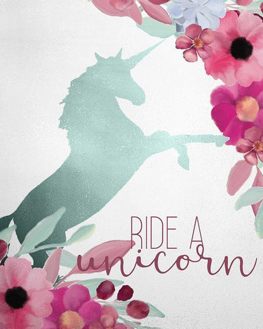 Ride and Swim 1 Black Ornate Wood Framed Art Print with Double Matting by Kimberly, Allen