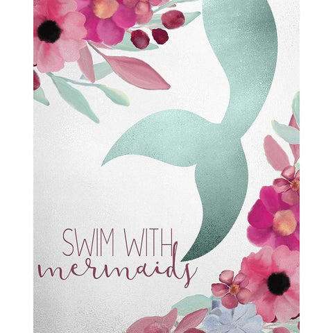 Ride and Swim 2 Black Modern Wood Framed Art Print by Kimberly, Allen