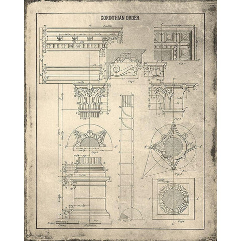 Details 1 Black Modern Wood Framed Art Print with Double Matting by Kimberly, Allen