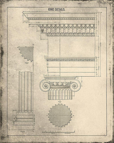Details 2 White Modern Wood Framed Art Print with Double Matting by Kimberly, Allen