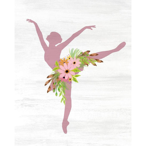 Ballet All Day 3 Black Modern Wood Framed Art Print with Double Matting by Kimberly, Allen