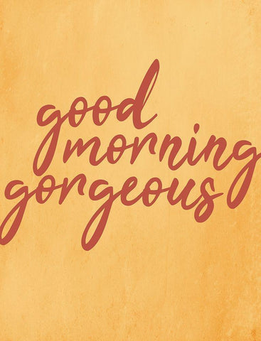 Good Morning 1 White Modern Wood Framed Art Print with Double Matting by Kimberly, Allen