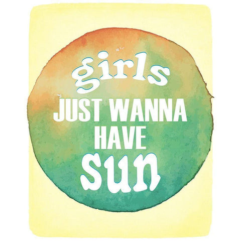 Girls Just Wanna Gold Ornate Wood Framed Art Print with Double Matting by Kimberly, Allen