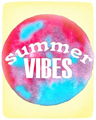 Summer Vibes Black Ornate Wood Framed Art Print with Double Matting by Kimberly, Allen