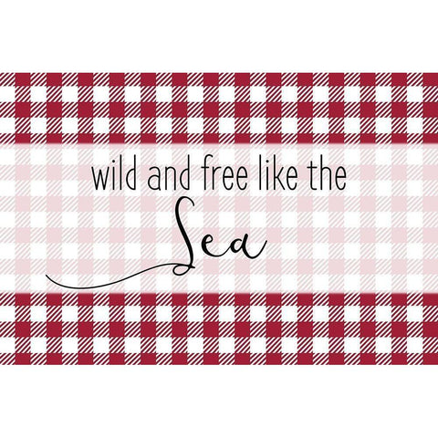 Wild and Free White Modern Wood Framed Art Print by Kimberly, Allen