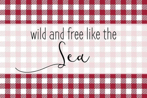 Wild and Free White Modern Wood Framed Art Print with Double Matting by Kimberly, Allen