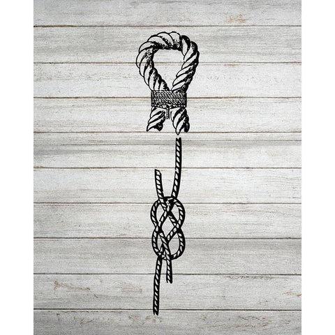 Nautical Knots 3 Gold Ornate Wood Framed Art Print with Double Matting by Kimberly, Allen