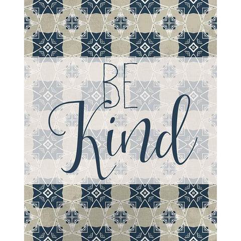 Be Kind Gold Ornate Wood Framed Art Print with Double Matting by Kimberly, Allen