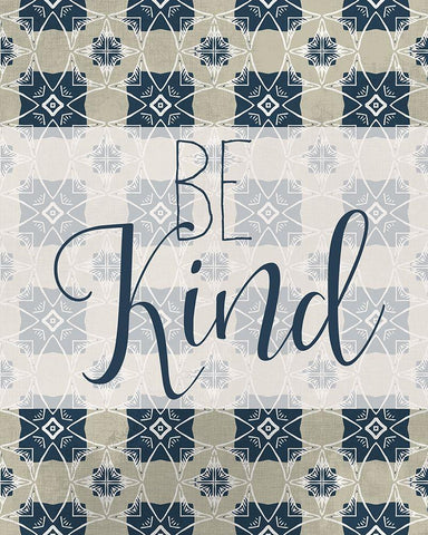Be Kind Black Ornate Wood Framed Art Print with Double Matting by Kimberly, Allen