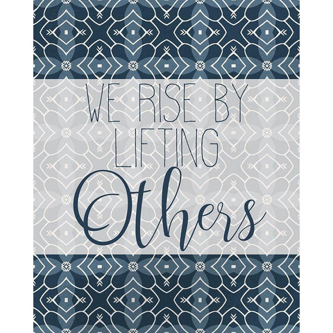 We Rise Gold Ornate Wood Framed Art Print with Double Matting by Kimberly, Allen