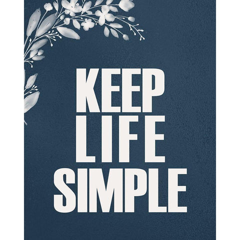 Simple Life White Modern Wood Framed Art Print by Kimberly, Allen