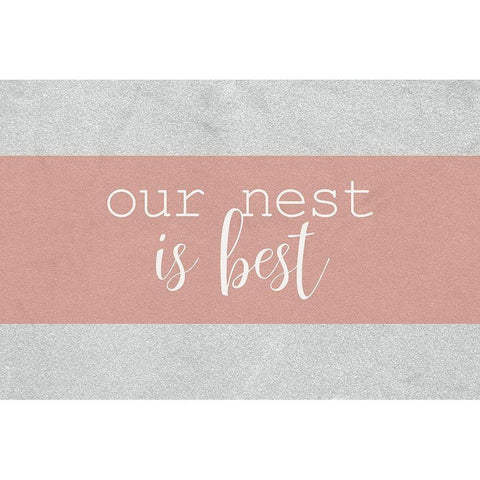 Our Nest Black Modern Wood Framed Art Print with Double Matting by Kimberly, Allen