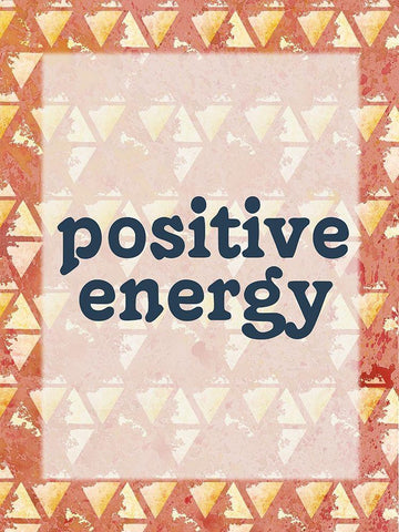 Positive Energy White Modern Wood Framed Art Print with Double Matting by Kimberly, Allen