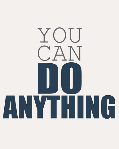 You Can Black Ornate Wood Framed Art Print with Double Matting by Kimberly, Allen