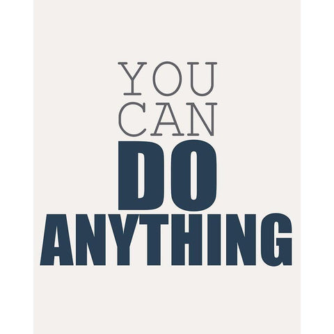 You Can Black Modern Wood Framed Art Print with Double Matting by Kimberly, Allen