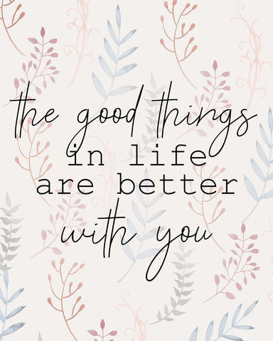 With You White Modern Wood Framed Art Print with Double Matting by Kimberly, Allen