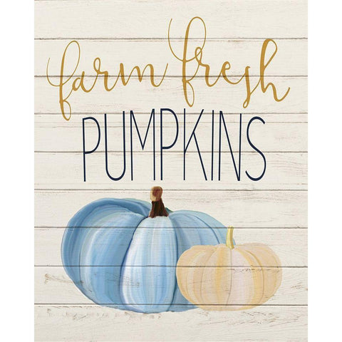 Farm Fresh Pumpkins Gold Ornate Wood Framed Art Print with Double Matting by Kimberly, Allen