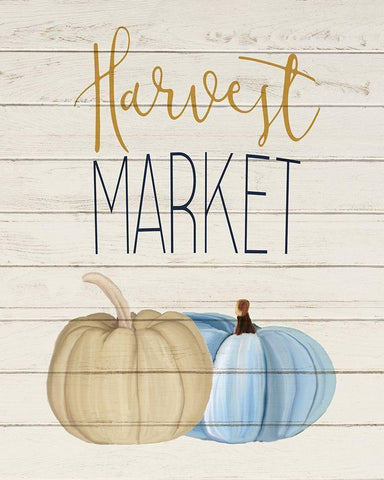 Harvest Market White Modern Wood Framed Art Print with Double Matting by Kimberly, Allen