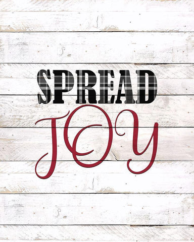 Spread Joy Plaid Black Ornate Wood Framed Art Print with Double Matting by Kimberly, Allen