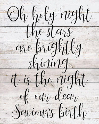 Holy Night Black Ornate Wood Framed Art Print with Double Matting by Kimberly, Allen