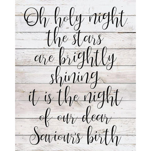 Holy Night Black Modern Wood Framed Art Print by Kimberly, Allen