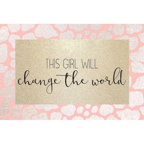 This Girl Will Gold Ornate Wood Framed Art Print with Double Matting by Kimberly, Allen