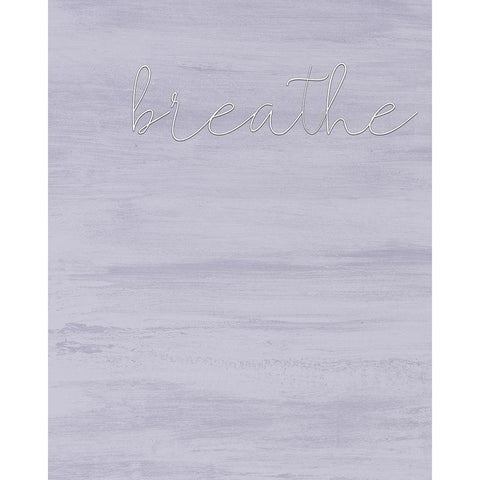 Breathe Black Modern Wood Framed Art Print with Double Matting by Kimberly, Allen