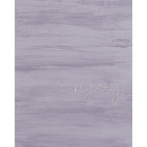 Enjoy Black Modern Wood Framed Art Print with Double Matting by Kimberly, Allen